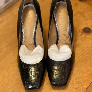 Sam Edelman Beth, Black Croco Print Heels